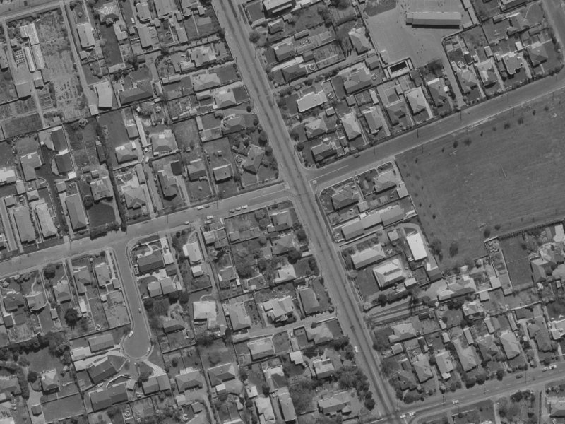 69 Idris Road from the air, 1970-1974