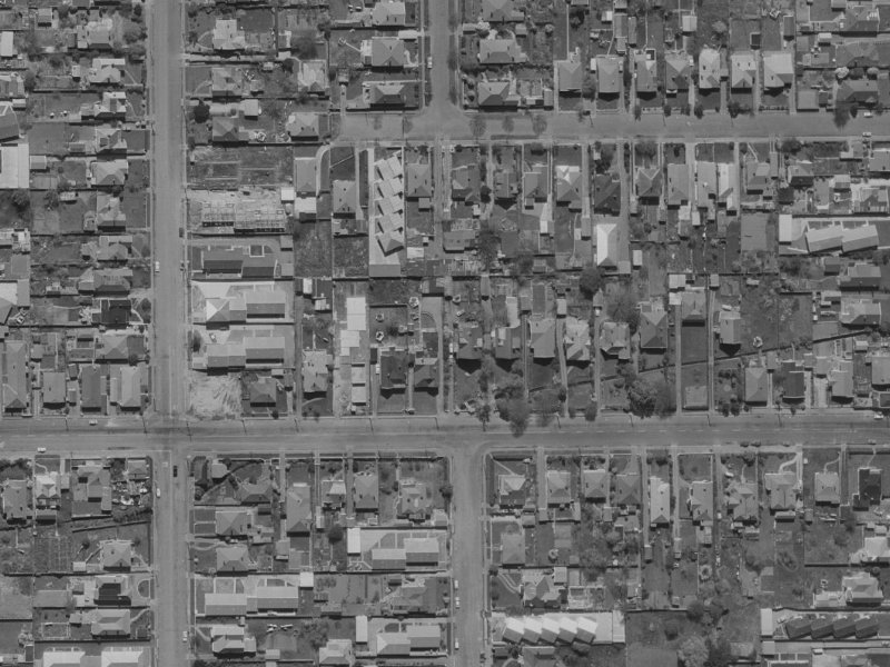 251 Edgeware Road from the air, 1970-1974