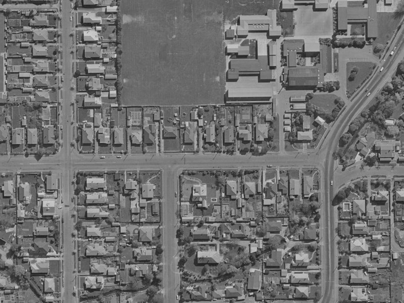 45 Averill Street from the air, 1970-1974