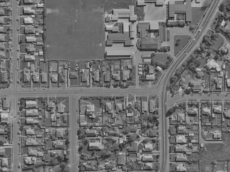 47 Averill Street from the air, 1970-1974