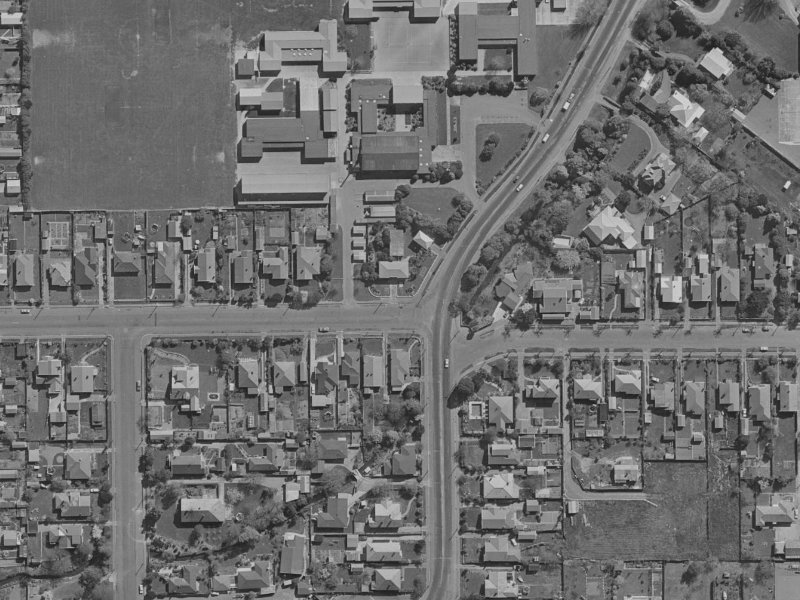 57-59 Averill Street from the air, 1970-1974