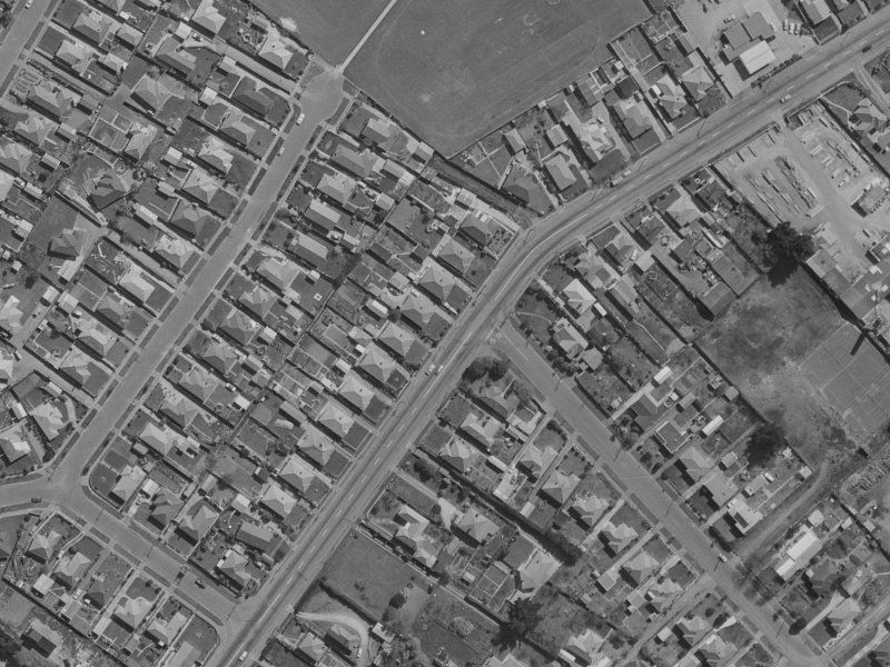 149 Wainoni Road from the air, 1970-1974