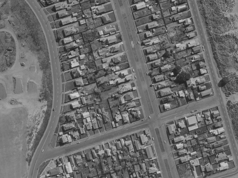 118 Oram Avenue from the air, 1970-1974
