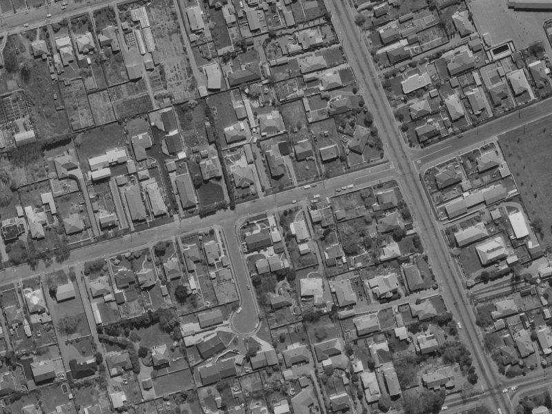 30 Plynlimon Road from the air, 1970-1974