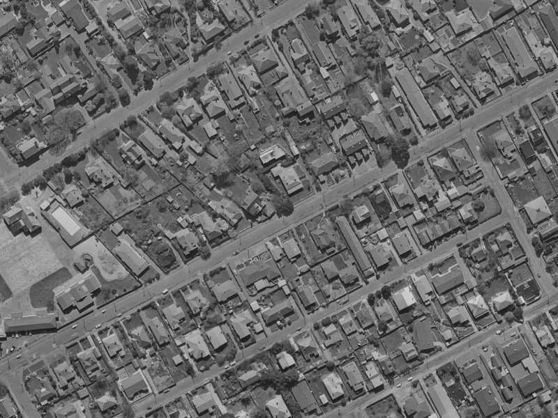 87 Aikmans Road from the air, 1970-1974