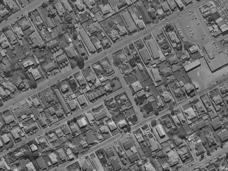 67 Cox Street from the air, 1970-1974