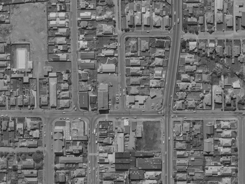 18 Cornwall Street from the air, 1970-1974