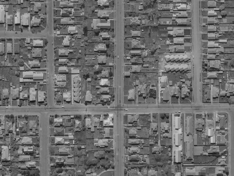 569 Madras Street from the air, 1970-1974