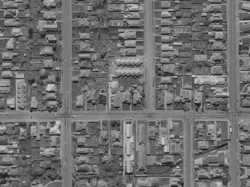 163 Edgeware Road from the air, 1970-1974