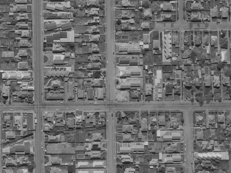 160 Geraldine Street from the air, 1970-1974