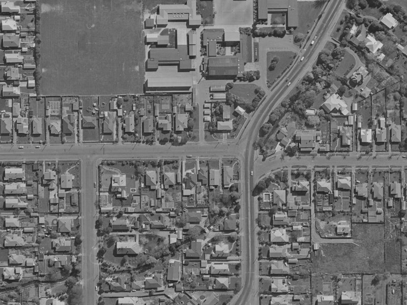 56 Averill Street from the air, 1970-1974