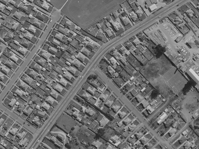 2 Shortland Street from the air, 1970-1974
