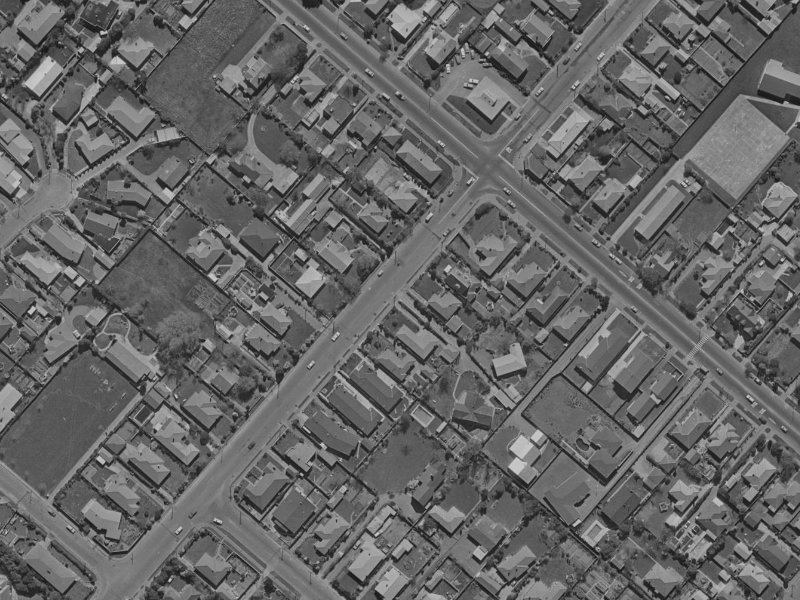 236 Ilam Road from the air, 1970-1974