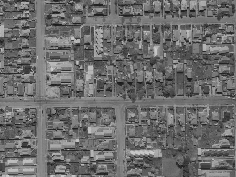 245A Edgeware Road from the air, 1970-1974