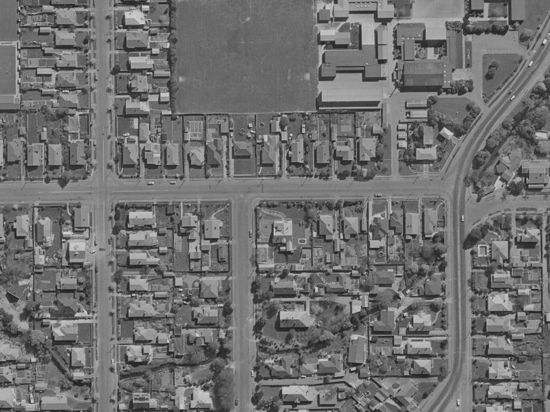 34 Averill Street from the air, 1970-1974