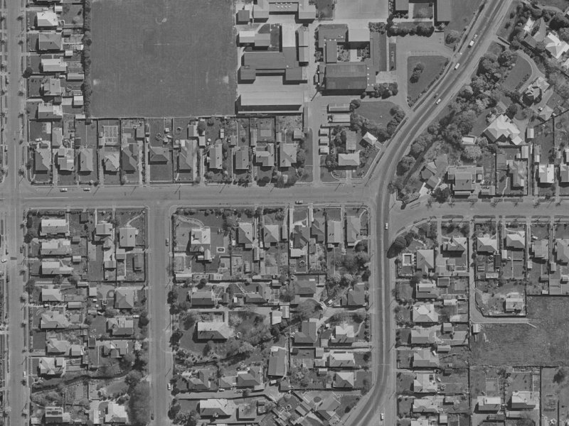 46 Averill Street from the air, 1970-1974