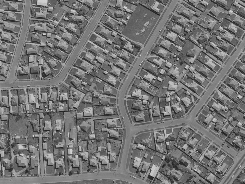 14 Emlyn Place from the air, 1970-1974