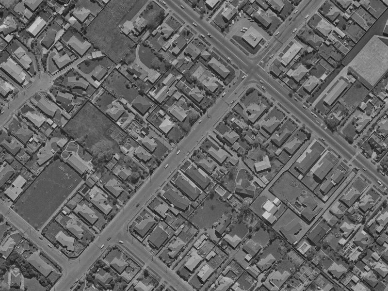 232 Ilam Road from the air, 1970-1974