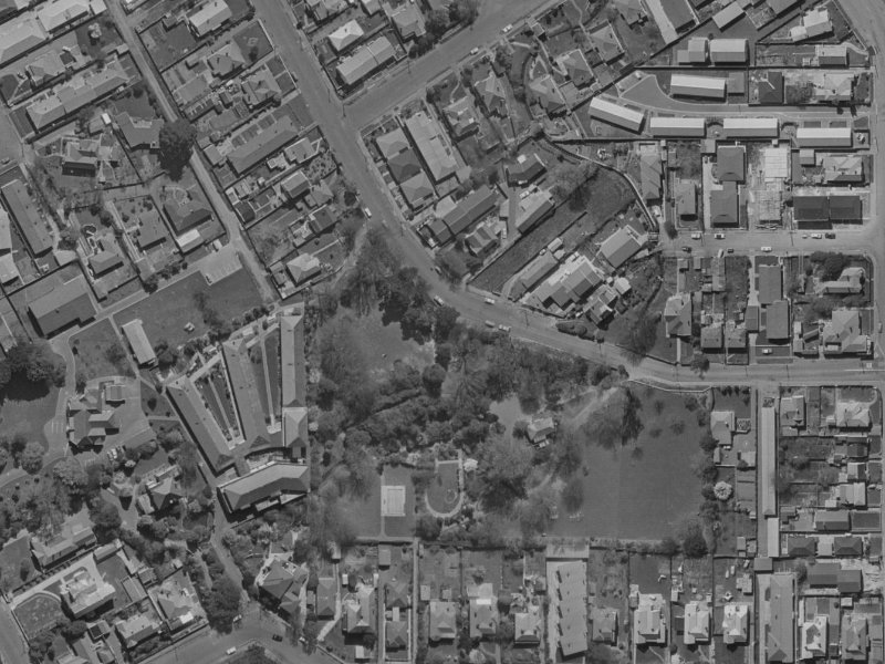 42 Abberley Crescent from the air, 1970-1974