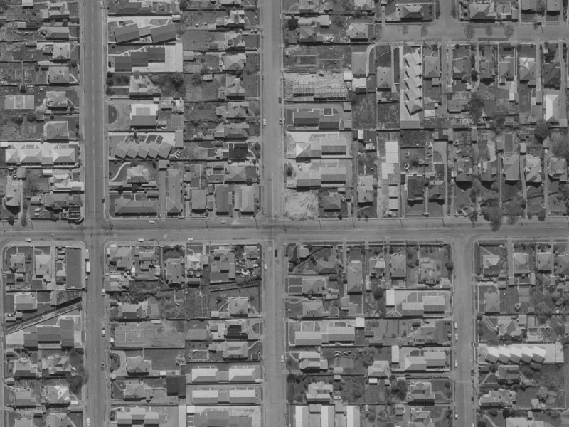 158 Geraldine Street from the air, 1970-1974