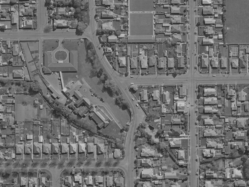 73 Stapletons Road from the air, 1970-1974