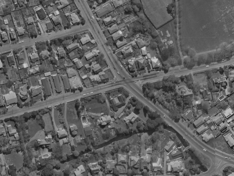 158 Glandovey Road from the air, 1970-1974