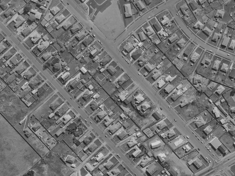 36 Rowan Avenue from the air, 1970-1974