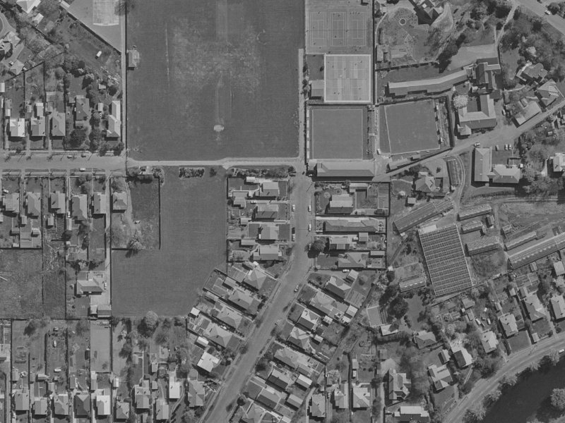 35 Woodchester Avenue from the air, 1970-1974