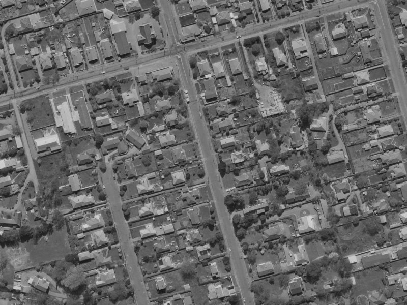 35 Bryndwr Road from the air, 1970-1974