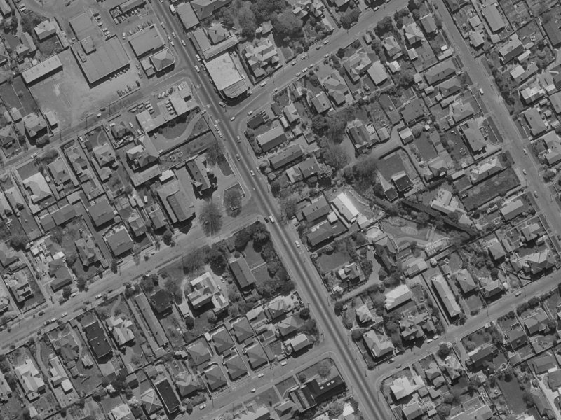 158 Papanui Road from the air, 1970-1974