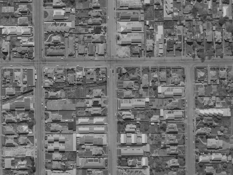 150 Geraldine Street from the air, 1970-1974