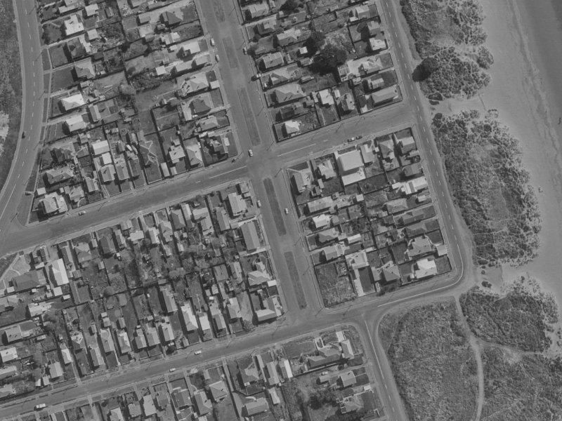 133E Oram Avenue from the air, 1970-1974