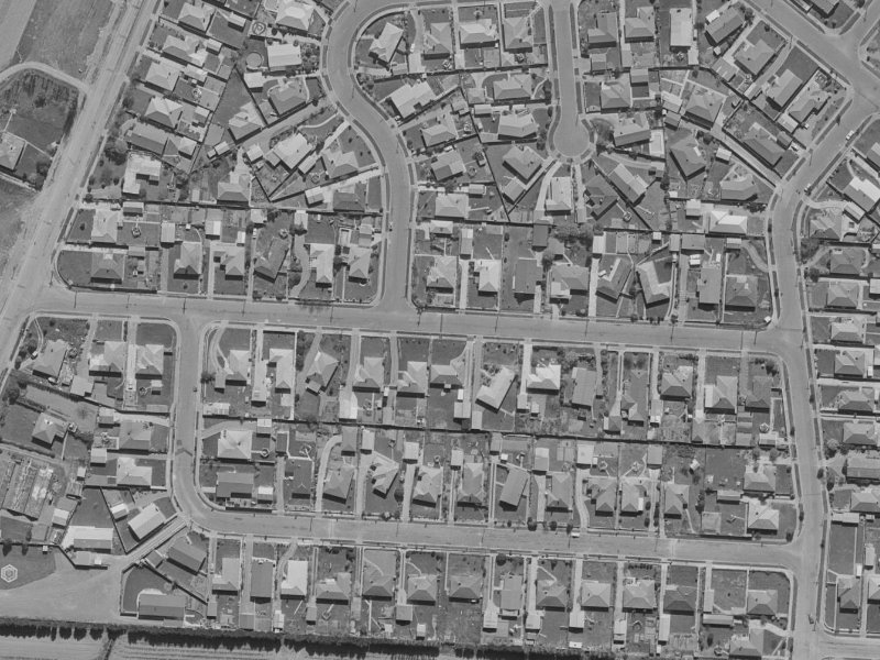 Gainford Street from the air, 1970-1974