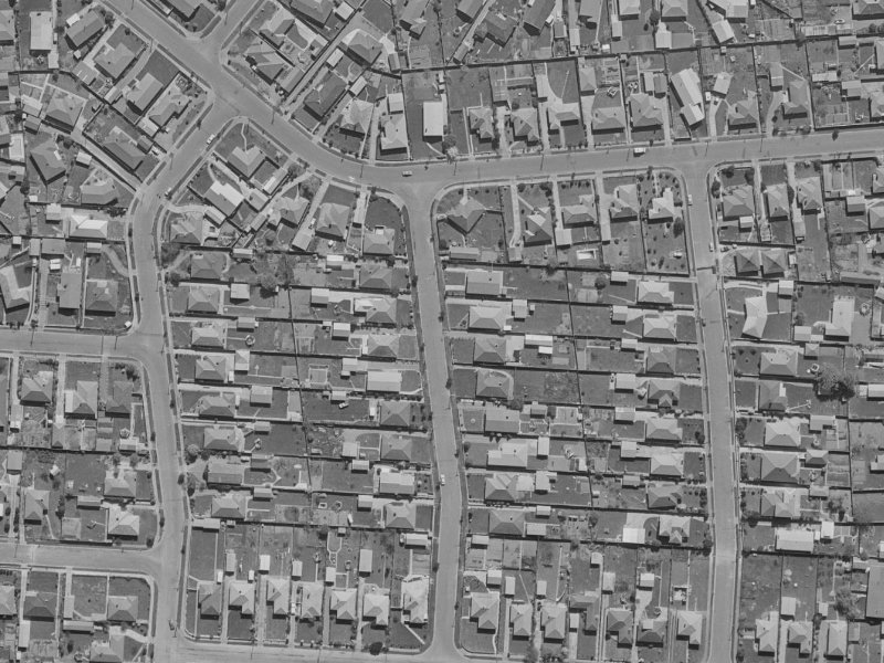 14A Shaftesbury Street from the air, 1970-1974