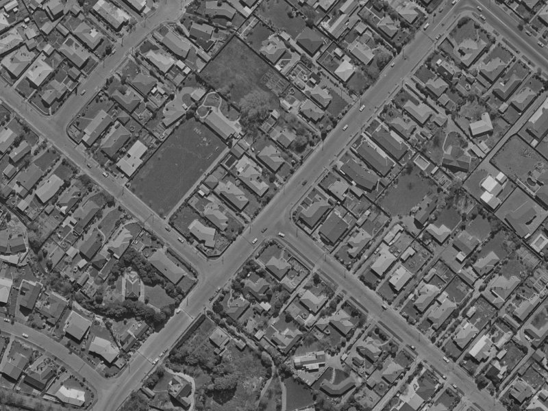 229 Ilam Road from the air, 1970-1974