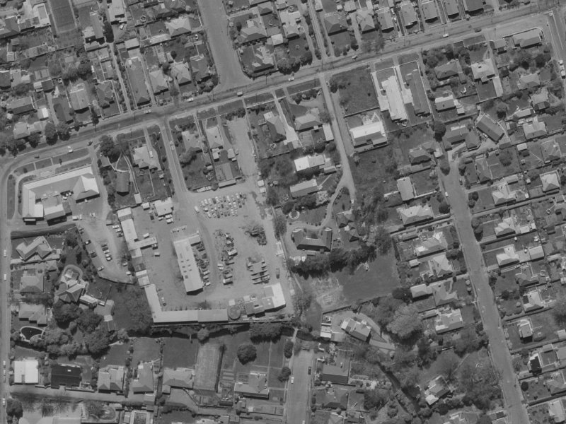 190 Clyde Road from the air, 1970-1974