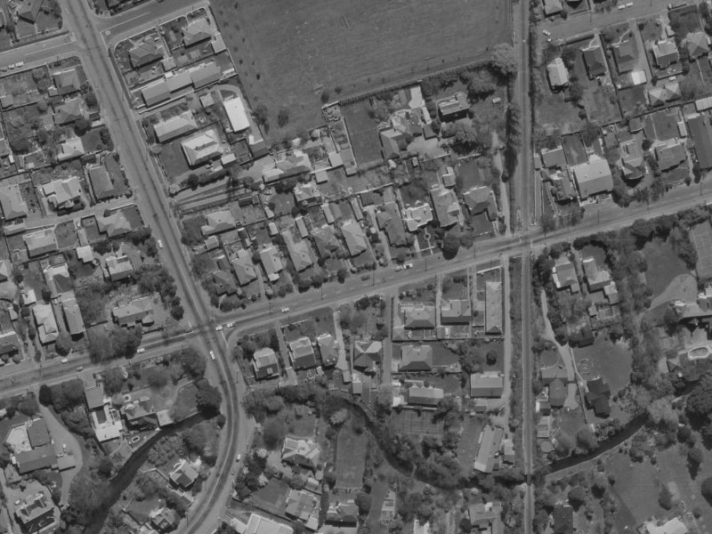 107 Glandovey Road from the air, 1970-1974