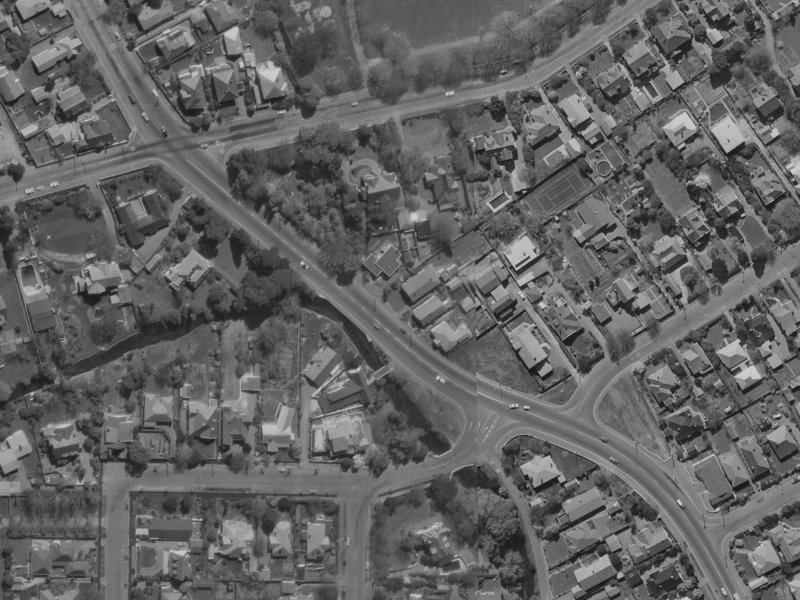 188 Rossall Street from the air, 1970-1974