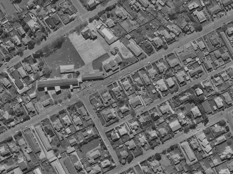 56 Aikmans Road from the air, 1970-1974