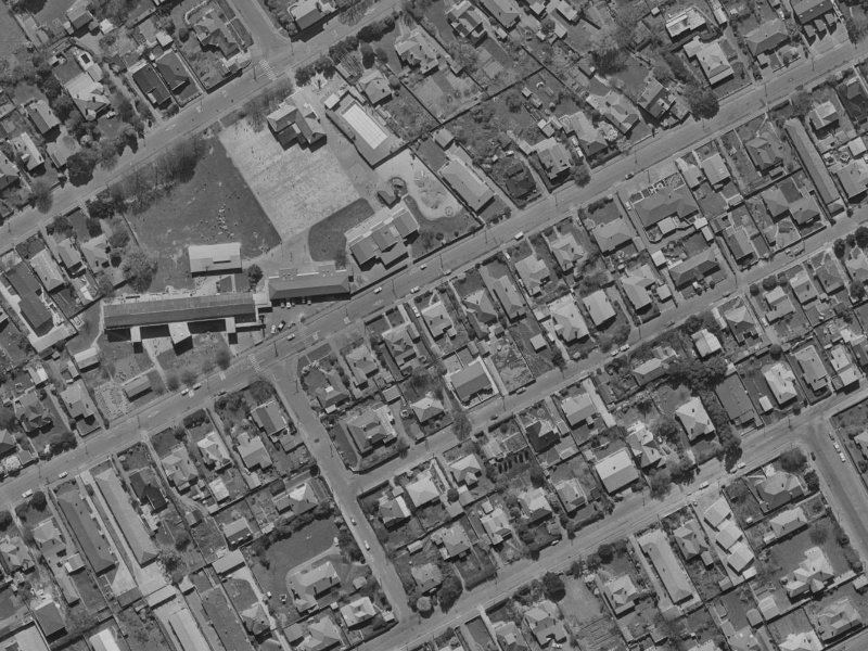 60 Aikmans Road from the air, 1970-1974