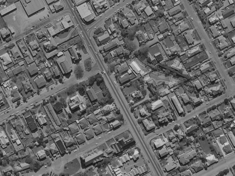 154 Papanui Road from the air, 1970-1974