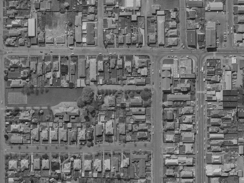 Keoghs Lane from the air, 1970-1974
