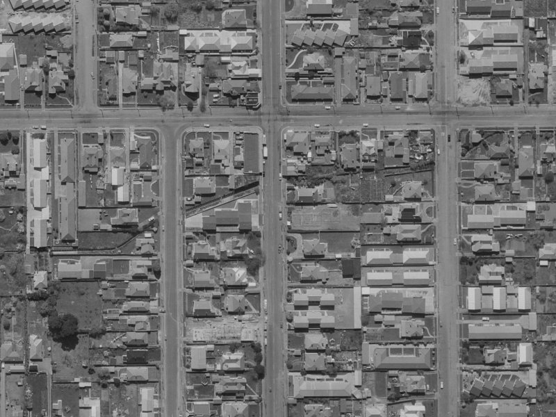 556 Barbadoes Street from the air, 1970-1974
