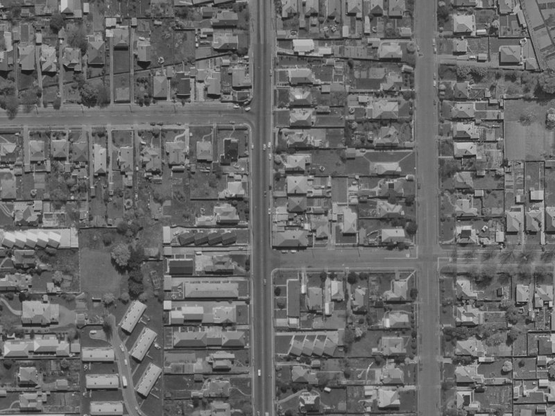 92 Hills Road from the air, 1970-1974