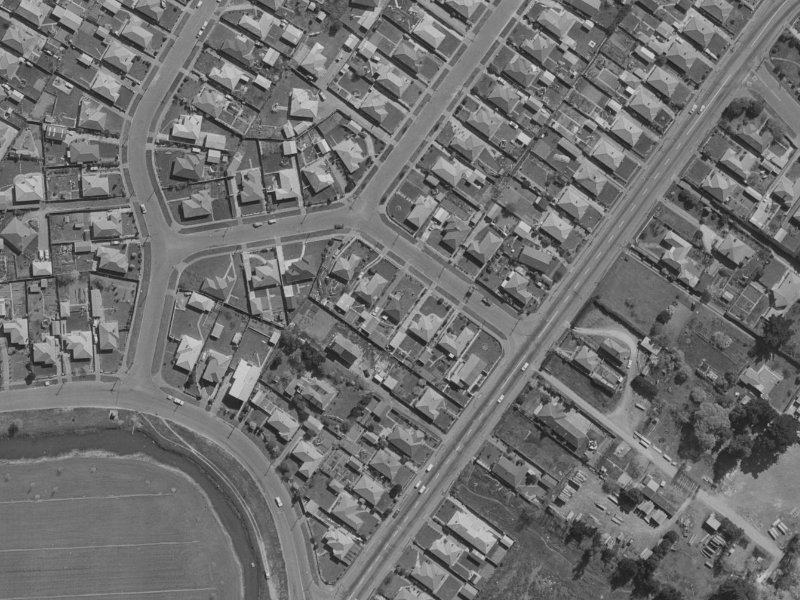 7 Newport Street from the air, 1970-1974