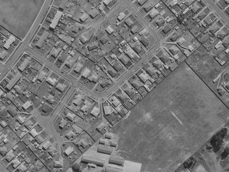 39-41 Lyndhurst Crescent from the air, 1970-1974