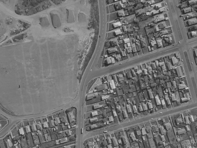 47E Rodney Street from the air, 1970-1974