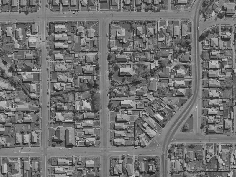 68 Chrystal Street from the air, 1970-1974