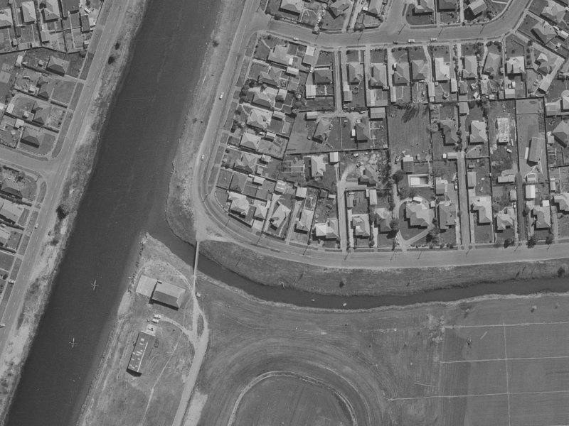 950 Avonside Drive from the air, 1970-1974