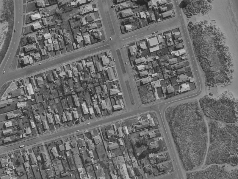 140 Oram Avenue from the air, 1970-1974